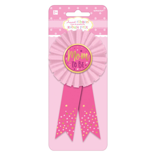 Mom To Be Award Ribbon Badge New Baby, Shower