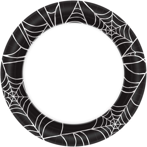 Spiderweb 40 Ct Value Package 6.75" Dessert Cake Plates Halloween Spiderweb 40 Ct Value Package 6.75" Dessert Cake Plates Halloween