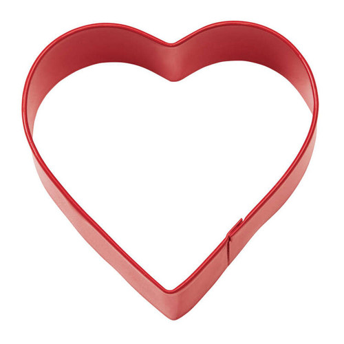 Heart Red Painted Metal Cookie Cutter 3 inch Wilton