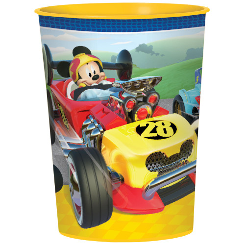 Mickey Mouse Roadster 16 oz Plastic Favor Cup Birthday Party Mickey Mouse Roadster 16 oz Plastic Favor Cup Birthday Party