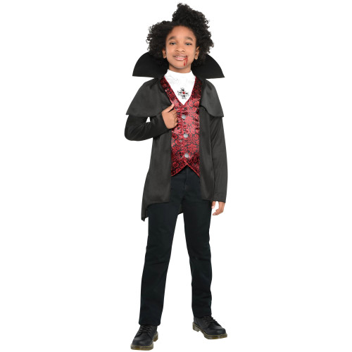 Dark Count Child Boys Small 4 - 6 Dracula Vampire Costume