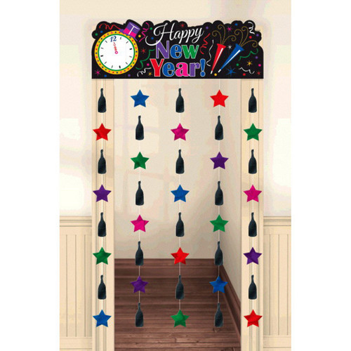 Countdown Happy New Year's Eve Doorway Curtain Decoration Countdown Happy New Year's Eve Doorway Curtain Decoration