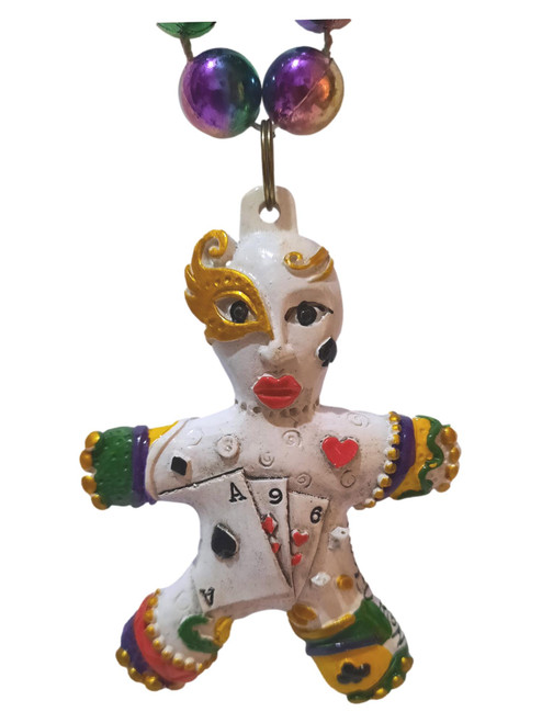 Casino Luck Goddess Voodoo White New Orleans Necklace Bead 