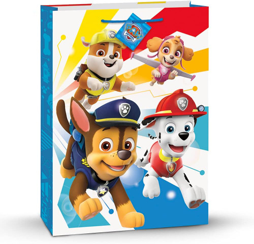 Paw Patrol Jumbo Gift Bag 13 x 18 Skye Chase Marshall Rubble Paw Patrol Jumbo Gift Bag 13 x 18 Skye Chase Marshall Rubble