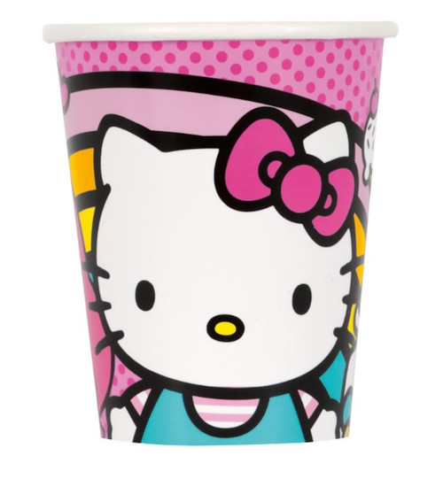 Hello Kitty 8 Ct Paper 9 oz Hot Cold Cups Hello Kitty 8 Ct Paper 9 oz Hot Cold Cups