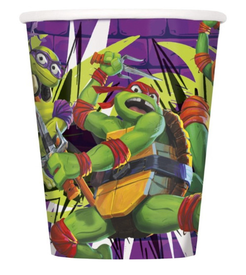 TMNT 9 Oz Hot Cold Paper Party Cups 8 Ct Teenage Mutant Ninja Turtles