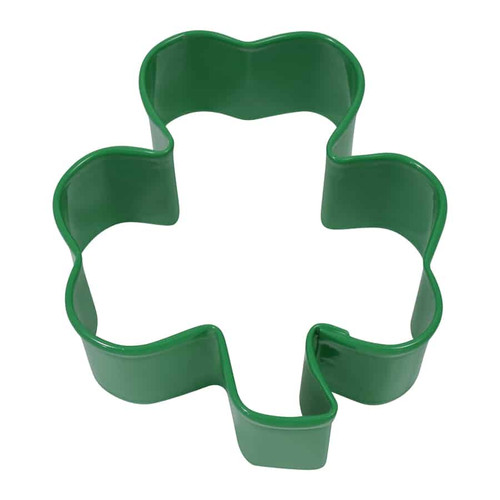 Green Shamrock 3" Steel Cookie Cutter R&M St Patrick's Day