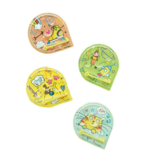 Mini Pinball Games 4 pk Birthday Favors, Stocking Stuffers, Small Gifts