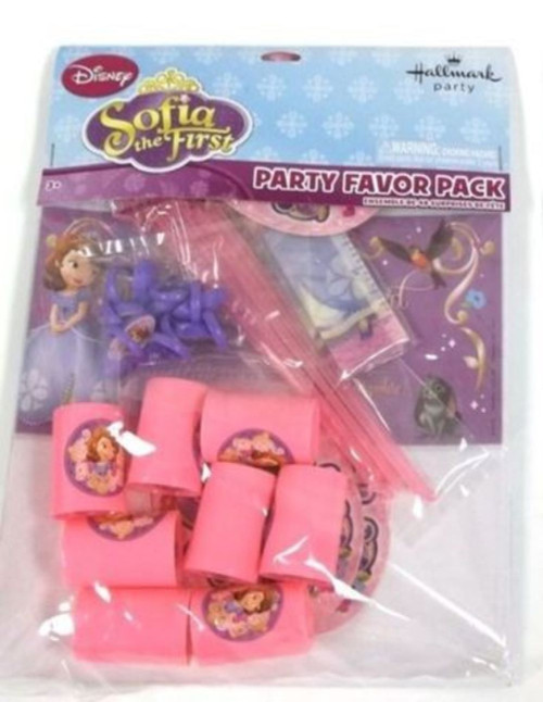Princess Sofia the 1st Birthday Party Loot Favors Kit, 48 Pc, 8 Guest