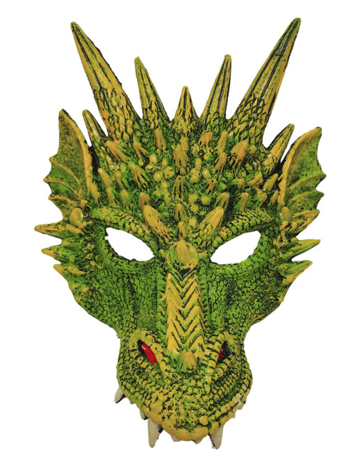 Green Dragon Halloween Dress Up Mask Foam Green Dragon Halloween Dress Up Mask Foam