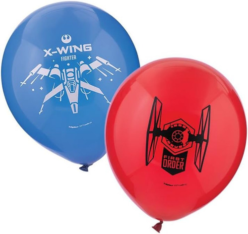 Star Wars "The Force Awakens" VII Latex Red Blue Balloons 6 Ct Star Wars "The Force Awakens" VII Latex Red Blue Balloons 6 Ct