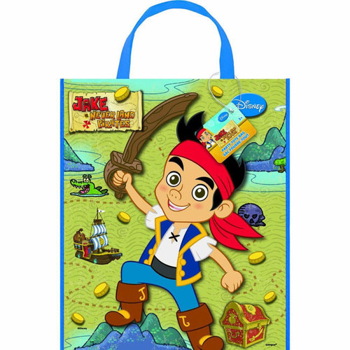 Jake Never Land Pirates Loot Favors Party Tote Bag 11" x 13"