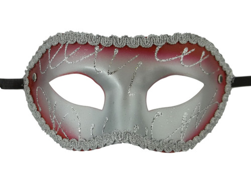 Red Gray Silver Masquerade Party Value Mardi Gras Halloween Mask Red Gray Silver Masquerade Party Value Mardi Gras Halloween Mask