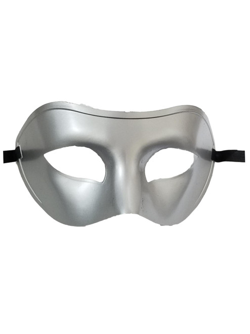Smooth Silver Mardi Gras Prom Dance Masquerade Mask Smooth Silver Mardi Gras Prom Dance Masquerade Mask