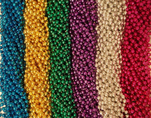 72 6 Colors Mardi Gras Gra Beads Necklaces Party Favors 6 Dozen Lot