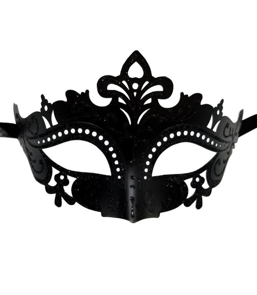 Black Princess Laser Cut Mardi Gras Masquerade Mask Black Princess Laser Cut Mardi Gras Masquerade Mask