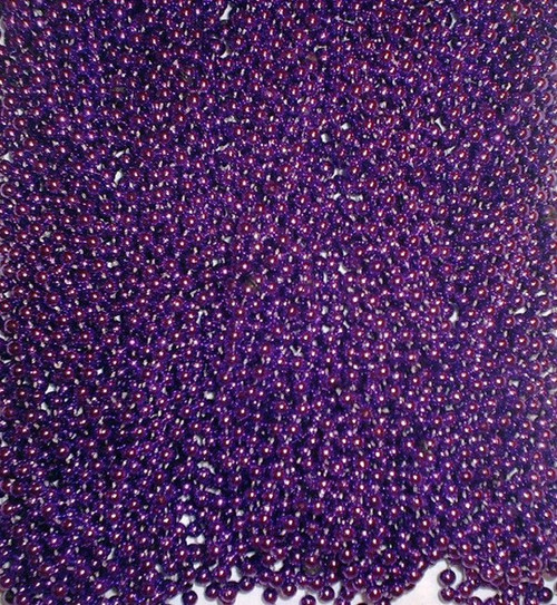 72 Purple Mardi Gras Gra Beads Necklaces Party Favors 6 Dozen Lot