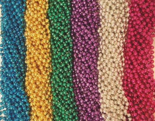 120 (10 Dozen) Mardi Gras Beads Carnival Parade Necklaces Lot