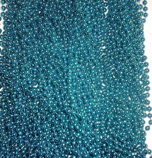 Dark Turquoise Blue Mardi Gras Beads Necklaces Party Favors