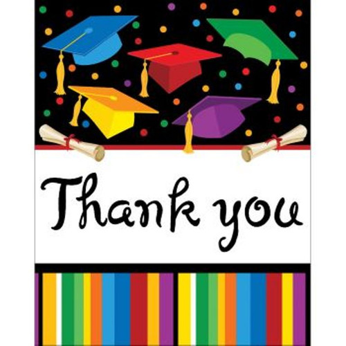 Graduation Fest Thank you notes 8 ct "Grad Party" Graduation Fest Thank you notes 8 ct "Grad Party"