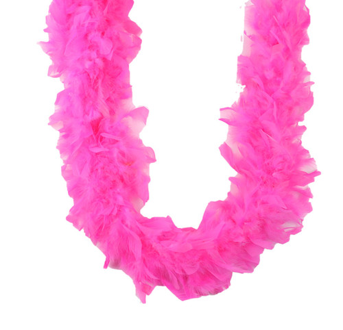 Candy Pink 45 gm 72 in 6 Ft Chandelle Feather Boa Candy Pink 45 gm 72 in 6 Ft Chandelle Feather Boa