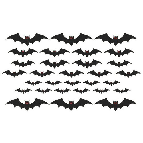 Mega Bat Cut Outs Value Pack Cemetery 30 Pc