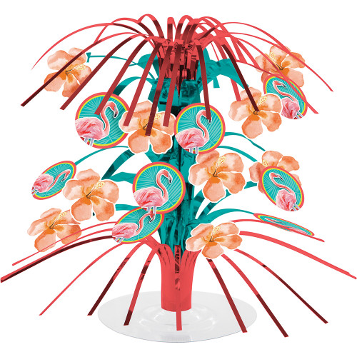 Island Oasis Mini Foil Centerpiece Cascade Summer Luau Pool Party Flamingos Island Oasis Mini Foil Centerpiece Cascade Summer Luau Pool Party Flamingos