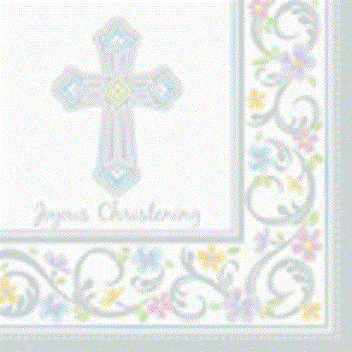 Blessed Day 36 Joyous Christening Luncheon Value Pack Napkins