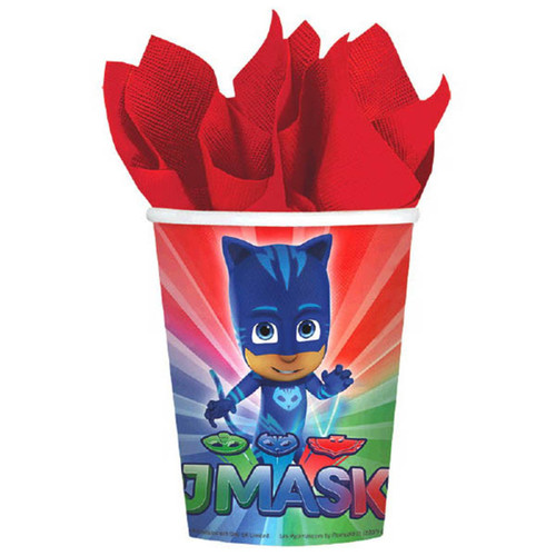 PJ Masks 8 Hot Cold Paper 9 oz Cups Birthday Party PJ Masks 8 Hot Cold Paper 9 oz Cups Birthday Party