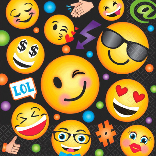 LOL Emoji 16 Lunch Napkins Birthday Party