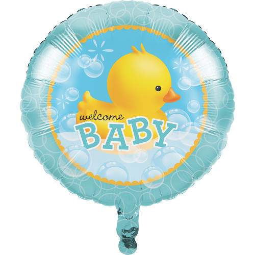 Bubble Bath Duck 18" Foil Balloon Baby Shower Rubber Ducky Bubble Bath Duck 18" Foil Balloon Baby Shower Rubber Ducky