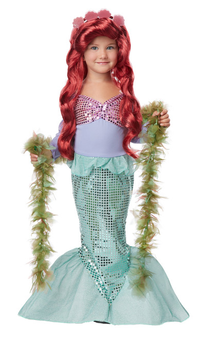 Lil' Mermaid Halloween Dress Up Play Costume Toddler 4-6 Lil' Mermaid Halloween Dress Up Play Costume Toddler 4-6