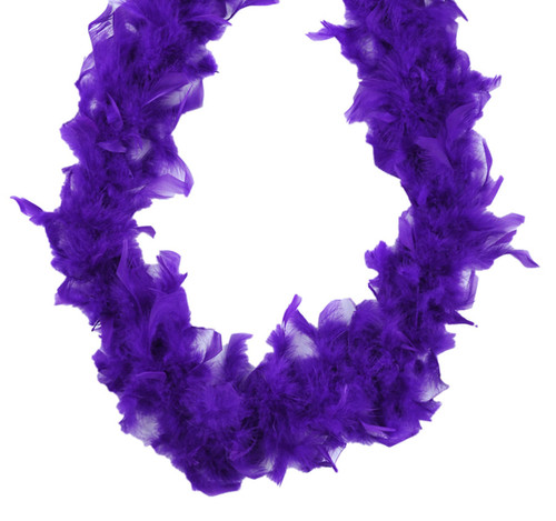 Purple 70 gm 72 in 6 Ft Chandelle Feather Boa