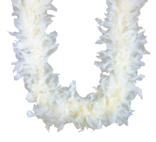 Eggshell 45 gm 72 in 6 Ft Chandelle Feather Boa Off-White Eggshell 45 gm 72 in 6 Ft Chandelle Feather Boa Off-White