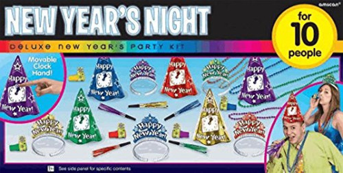 New Years Night Party New Years Eve 25 Pc Jewel Colors Kit For 10 Hats Tiaras Beads