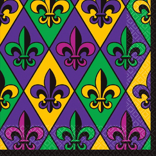 Fleur De Lis 36 ct Lunch Napkins Value Size Mardi Gras Fleur De Lis 36 ct Lunch Napkins Value Size Mardi Gras