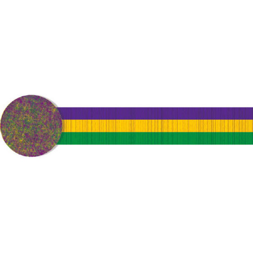 Mardi Gras Purple Green Yellow Crepe Streamer 30 Ft Mardi Gras Purple Green Yellow Crepe Streamer 30 Ft