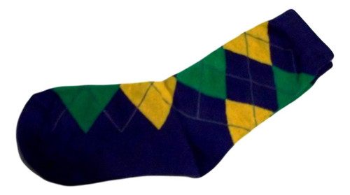 Mardi Gras Purple Green Gold Harlequin Children's Crew Socks One Size Mardi Gras Purple Green Gold Harlequin Children's Crew Socks One Size