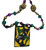Mardi Gras Comedy Tragedy Pieces Purple Green Gold Necklace Party Favor Mardi Gras Comedy Tragedy Pieces Purple Green Gold Necklace Party Favor
