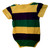 Mardi Gras Stripe Purple Green Yellow Knit 18 Mth Baby Infant Bodysuit