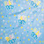 Jumbo Plastic Gift Bag Baby Shower Baby Boy Blue Dot w/Card 44 x 36