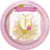 1st Birthday Pink Gold Girls 8 Ct Lunch Dinner 9" Plates