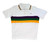 Child XSmall Mardi Gras Rugby White Purple Green Yellow Knit SS Shirt