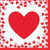 Confetti Hearts Valentines Day 16 Ct Beverage Napkins