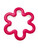 Hot Pink Flower Comfort Grip Plastic Cookie Cutter Wilton Easter Spring