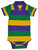 Mardi Gras Purple Green Yellow Knit 12 Mth Baby Infant Short Sleeve Romper Mardi Gras Purple Green Yellow Knit 12 Mth Baby Infant Short Sleeve Romper