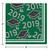 Class of 2019 Green Black 36 ct Value Size Graduation Beverage Napkins