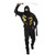 Black Dragon Ninja Costume Mens Adult Plus 48 - 52