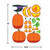 Pumpkin Faces Value Stickers on 4 Sheets