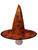 Spiderweb Orange Black Halloween Witch Hat 18 in